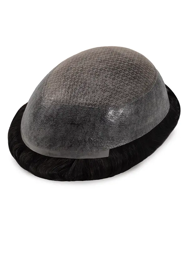 I-Thin Skin FL | Injected Thin Skin Base Toupee Attached with French lace and Diamond Lace