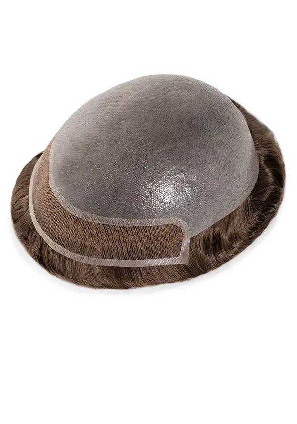 Combo-V | Super Thin Skin Hair System for Men with French Lace Front
